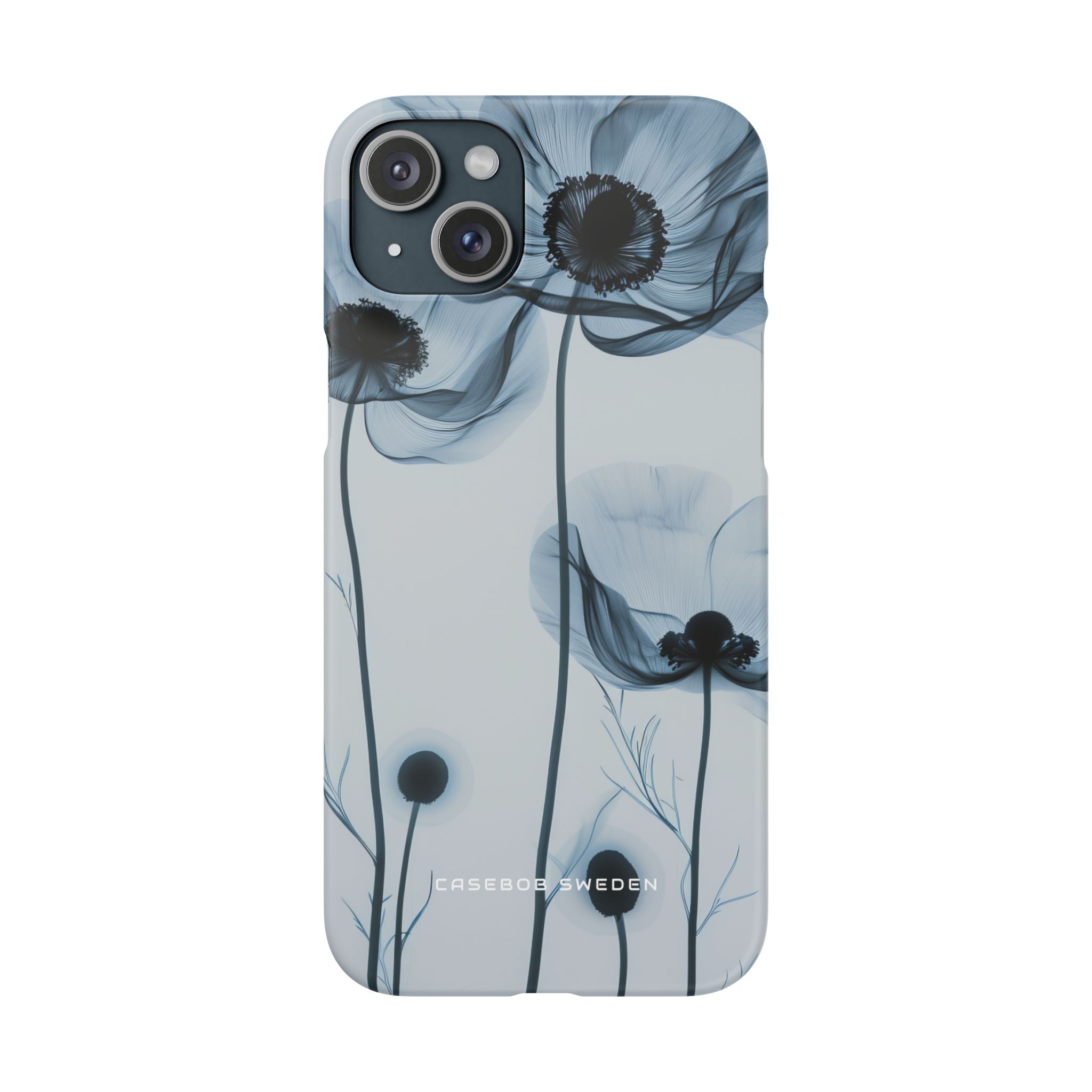 Ethereal X-Ray Flowers iPhone 15 - Slim Phone Case