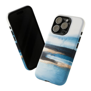 Oil Painting - Abstract Blue - Protective Phone Case