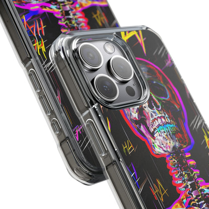 Neon Skeleton Chaos iPhone Case - Impact