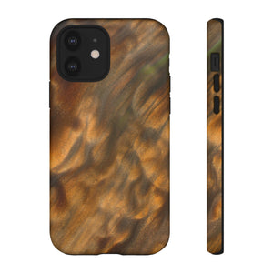 Gold Sand Ink Art iPhone Case (Protective) iPhone 12 Matte Phone Case