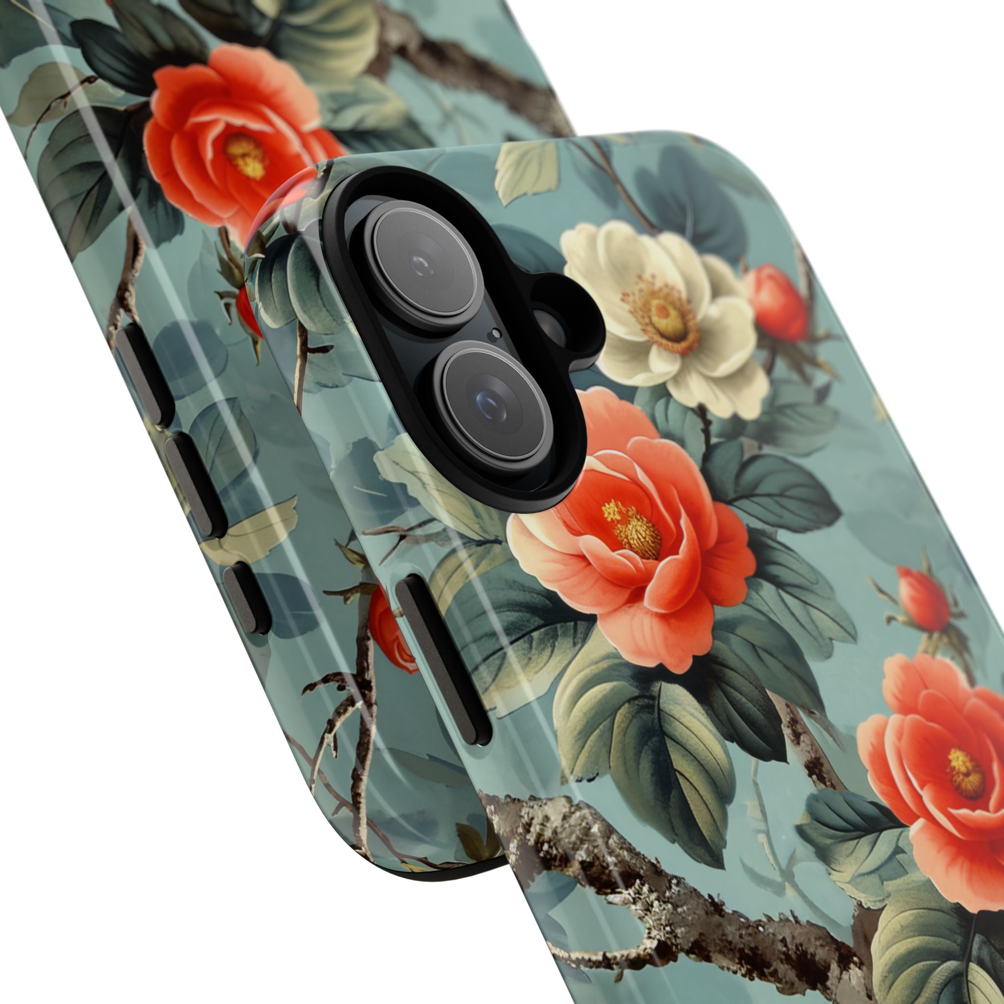 Vintage Floral Romance iPhone 16 - Tough Phone Case