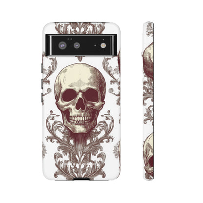 Gothic Skulls and Ornate Foliage Google Pixel 6 - Tough Phone Case