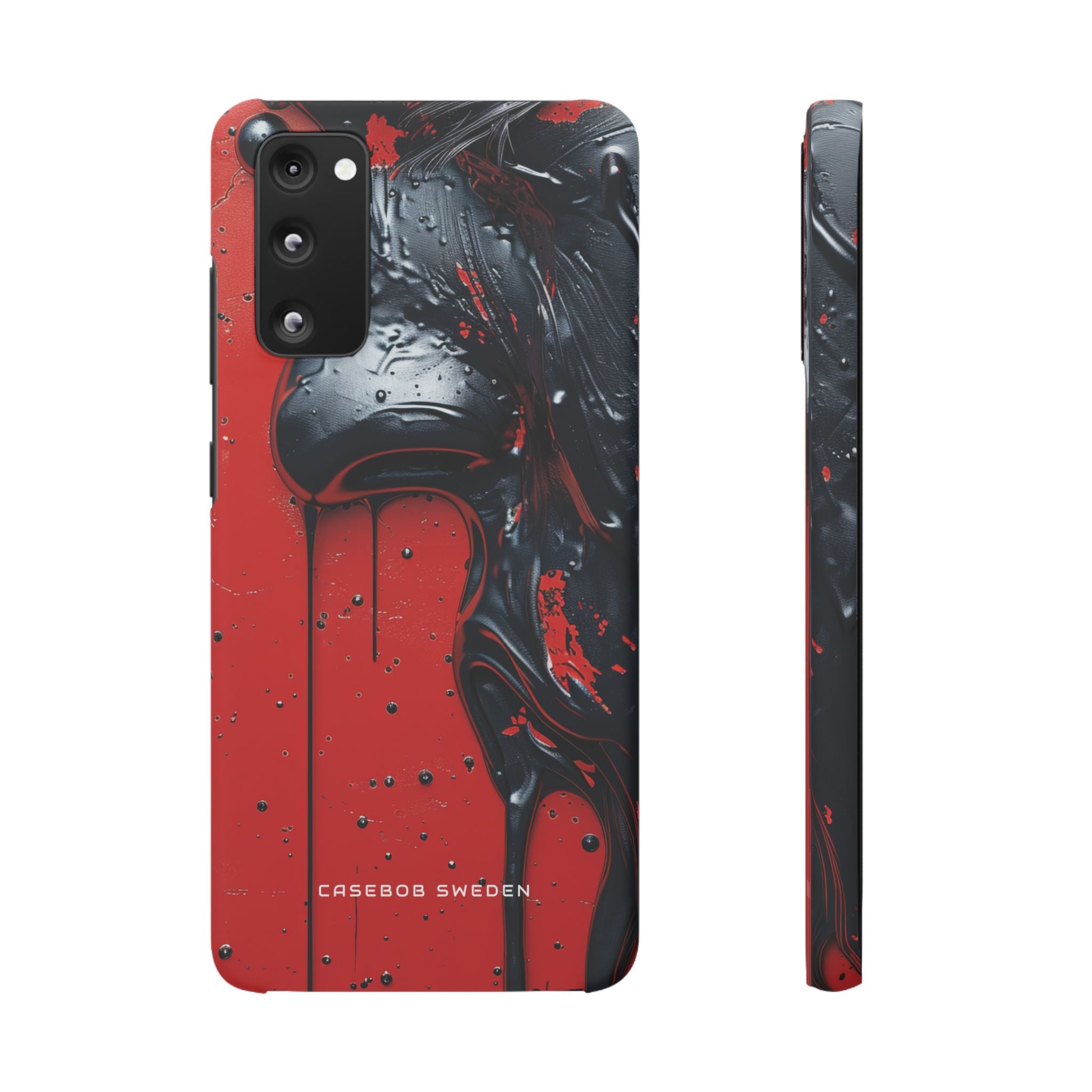 Textured Crimson Bloom Samsung S20 - Slim Phone Case