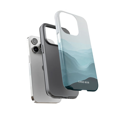 Teal Mist Mountains iPhone 14 Pro Case - Tough