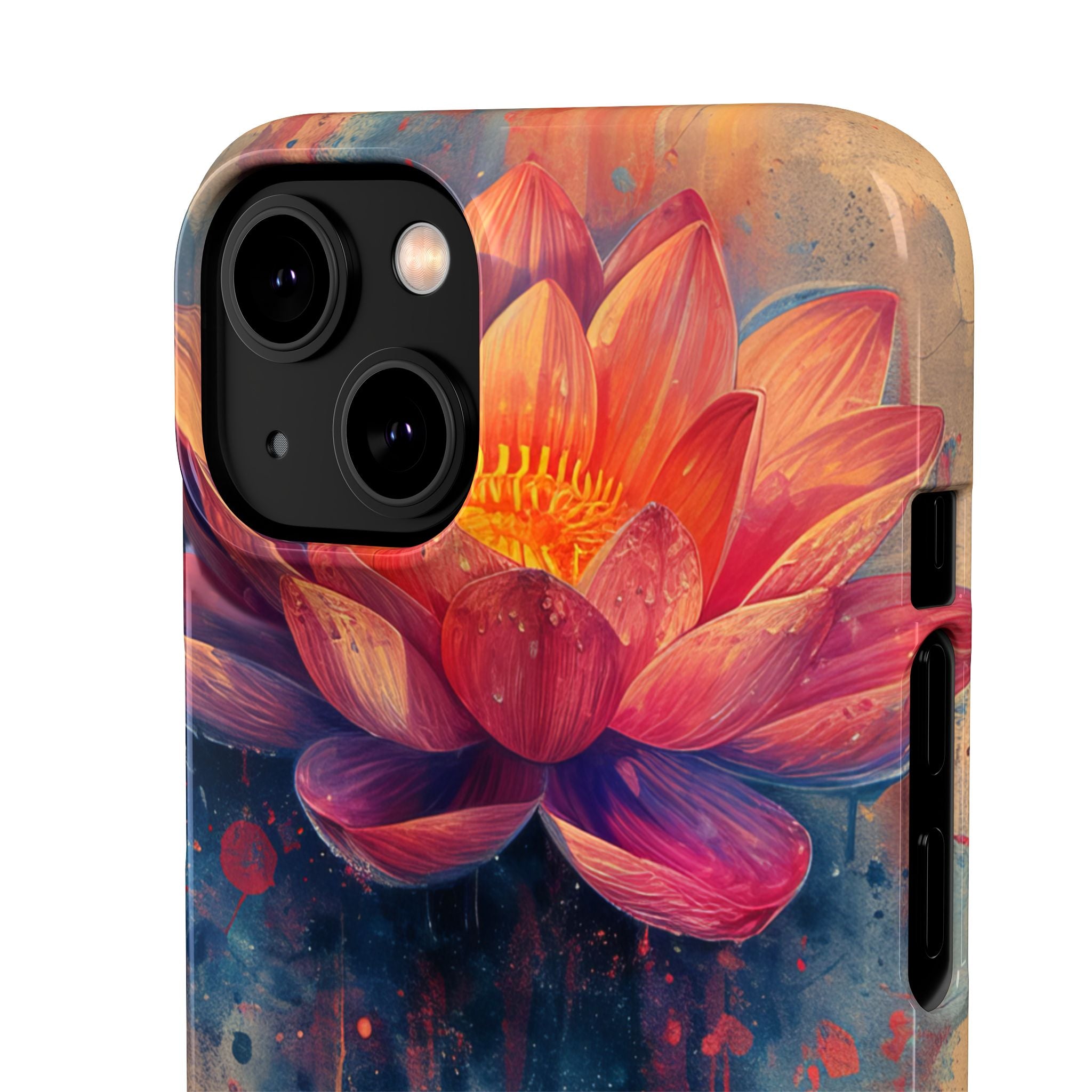 Lotus Blossom Art - Slim iPhone 14 Phone Case