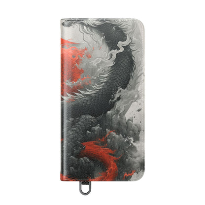 Twin Dragons Dance - Samsung S25 Case - Portemonnee