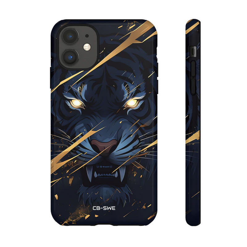 Tiger's Glowing Gaze - iPhone Case