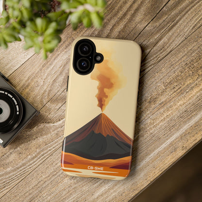 Volcano Erupts Brightly - iPhone Case