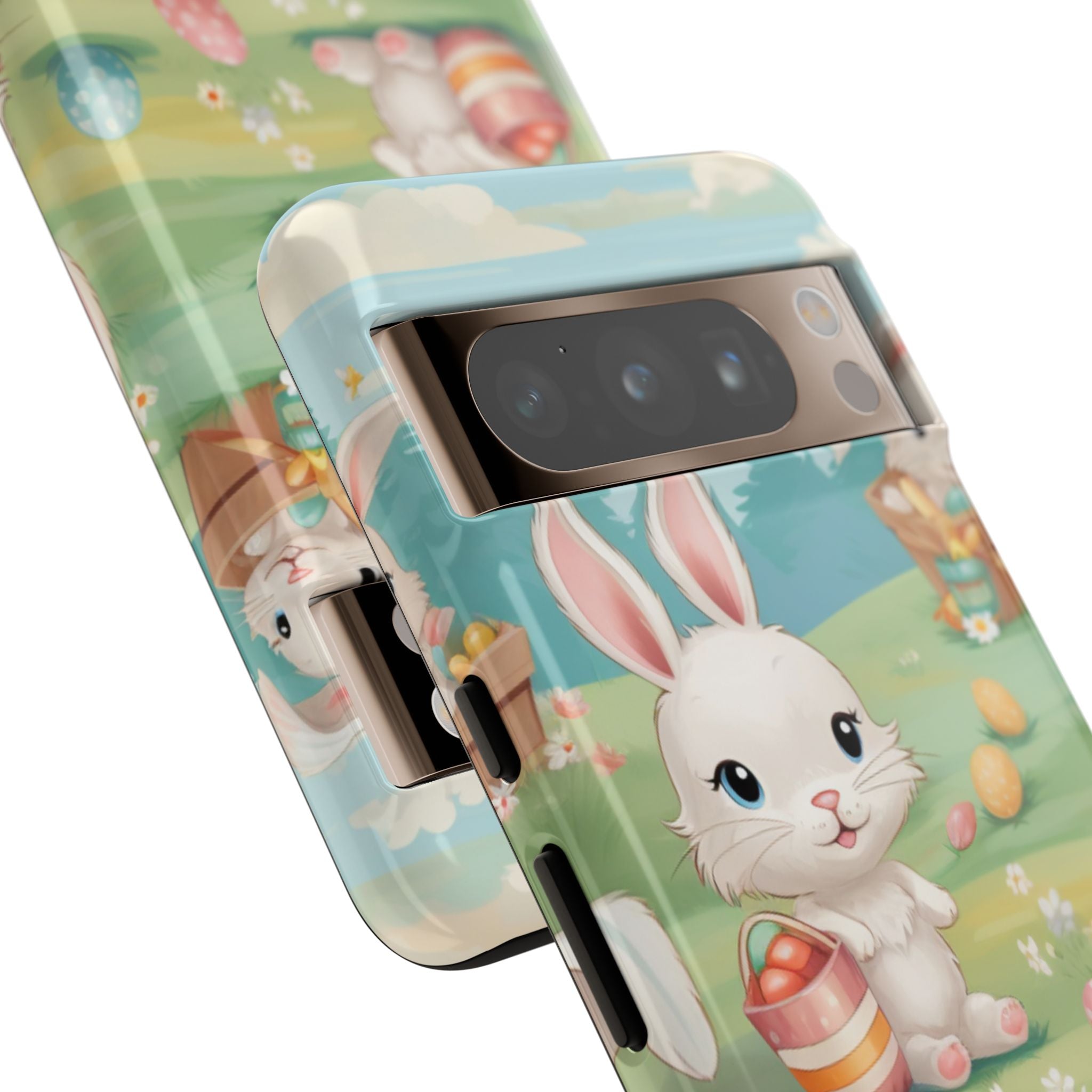 Bunnies Hunt Eggs - Google Pixel Case
