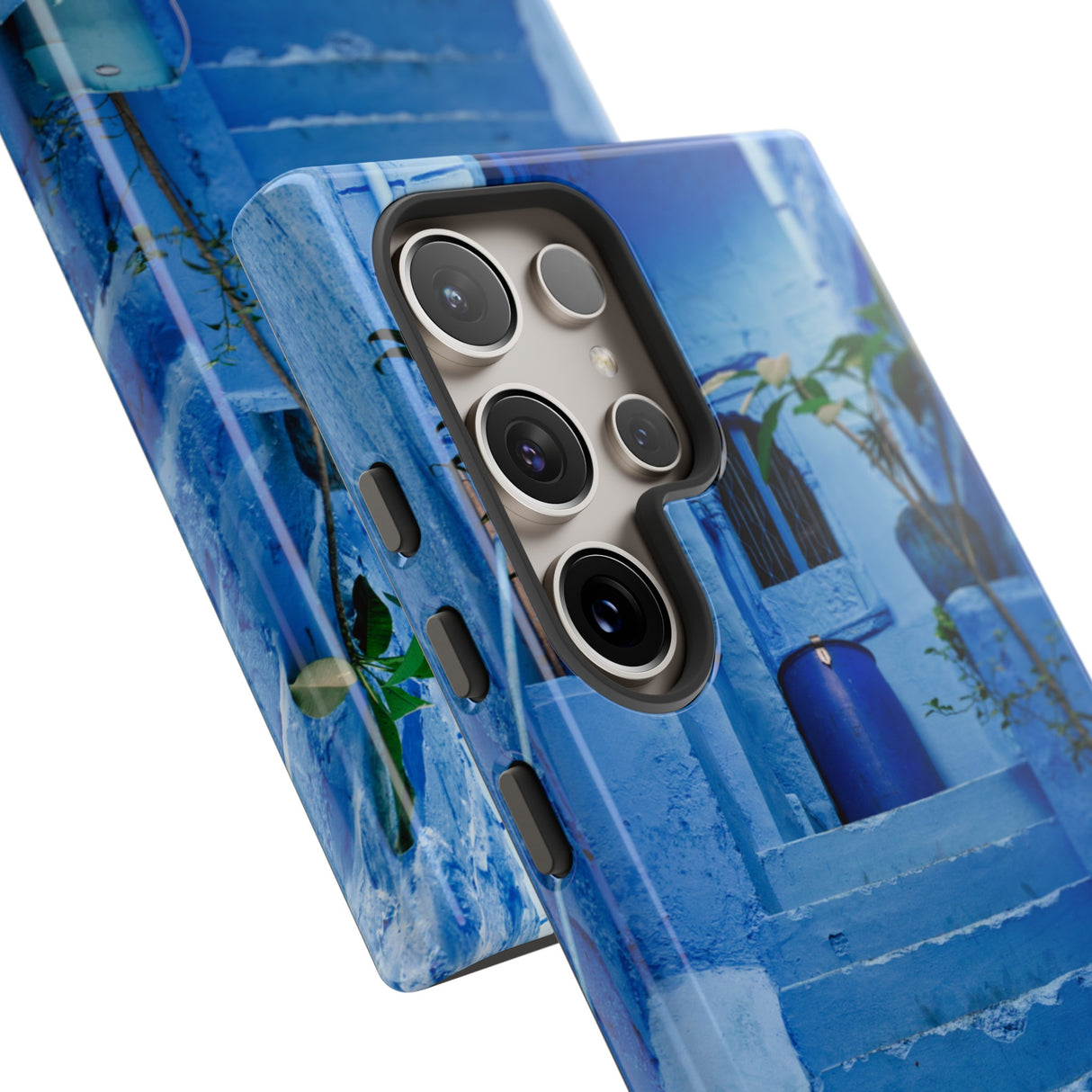 Blue City Morocco - Protective Phone Case