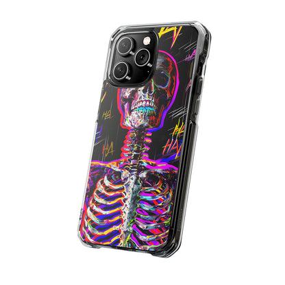 Neon Skeleton Chaos iPhone Case - Impact