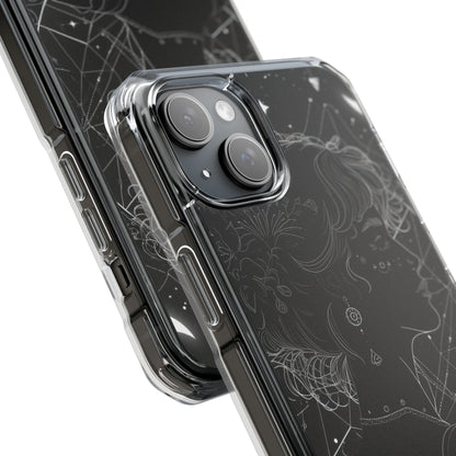 Celestial Bloom Silhouette iPhone 15 - Impact Clear+