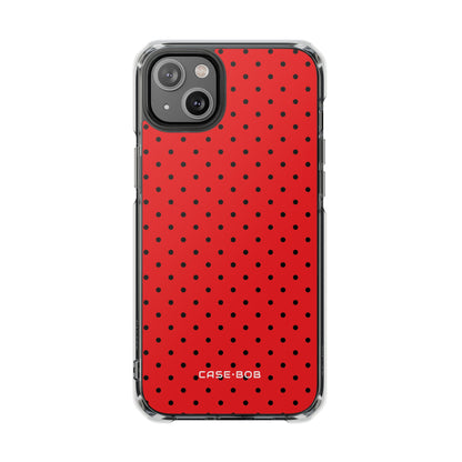 Crimson Dot Matrix iPhone 14 Plus Case - Impact