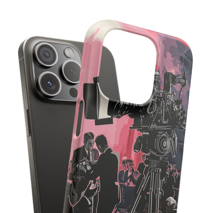 Retro Cinematic Spotlight iPhone 15 - Slim Phone Case