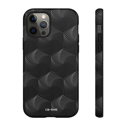 Geometric Spiral Illusion - iPhone Case