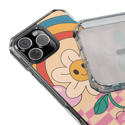 Joyful Retro Bloom iPhone Case - Impact