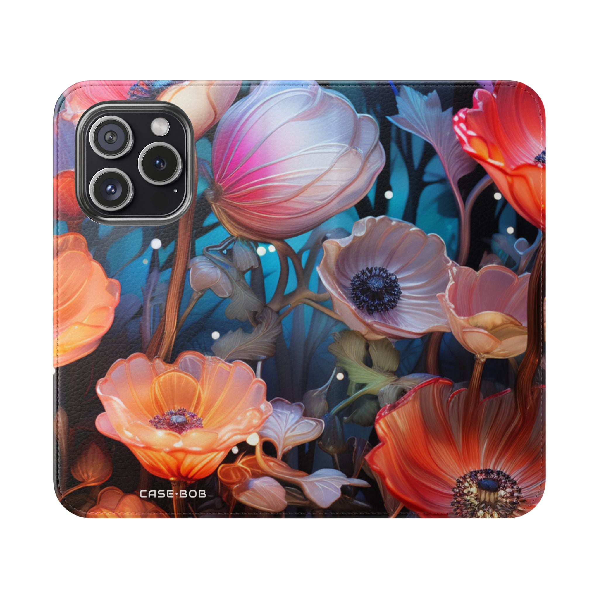 Glowing Petals - iPhone 15 Pro Case - Wallet