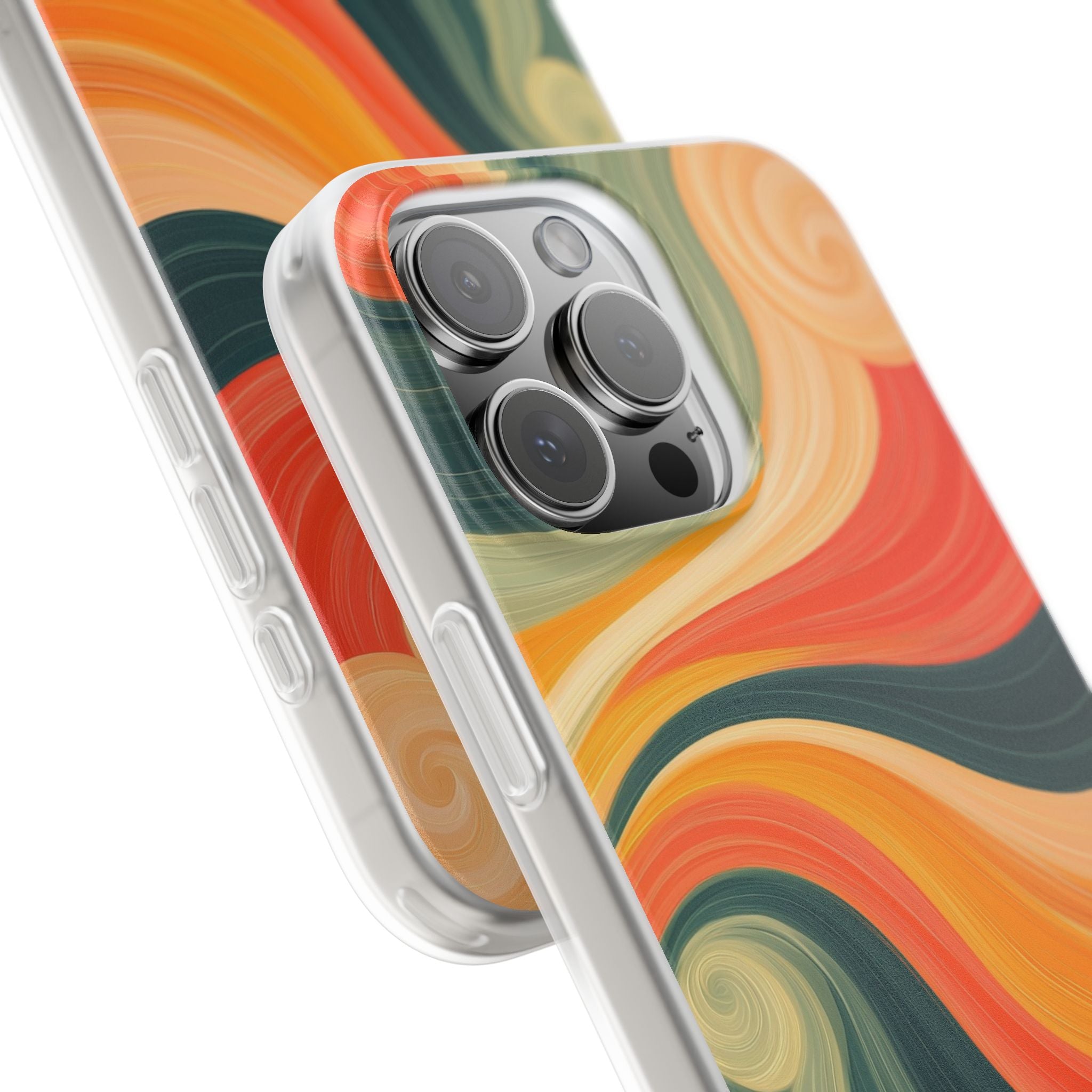 Swirling Ember iPhone 16 Pro Max Case - Soft