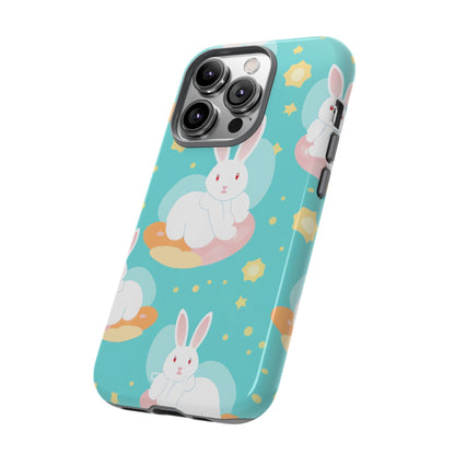 Bunnies Float Dreamily - iPhone Case