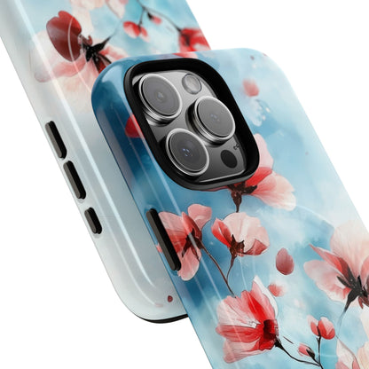 Pink Blossom Drift iPhone 16 Pro Max Case - Tough+