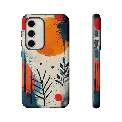 Orange Blue Splash - Tough Samsung S23 Phone Case