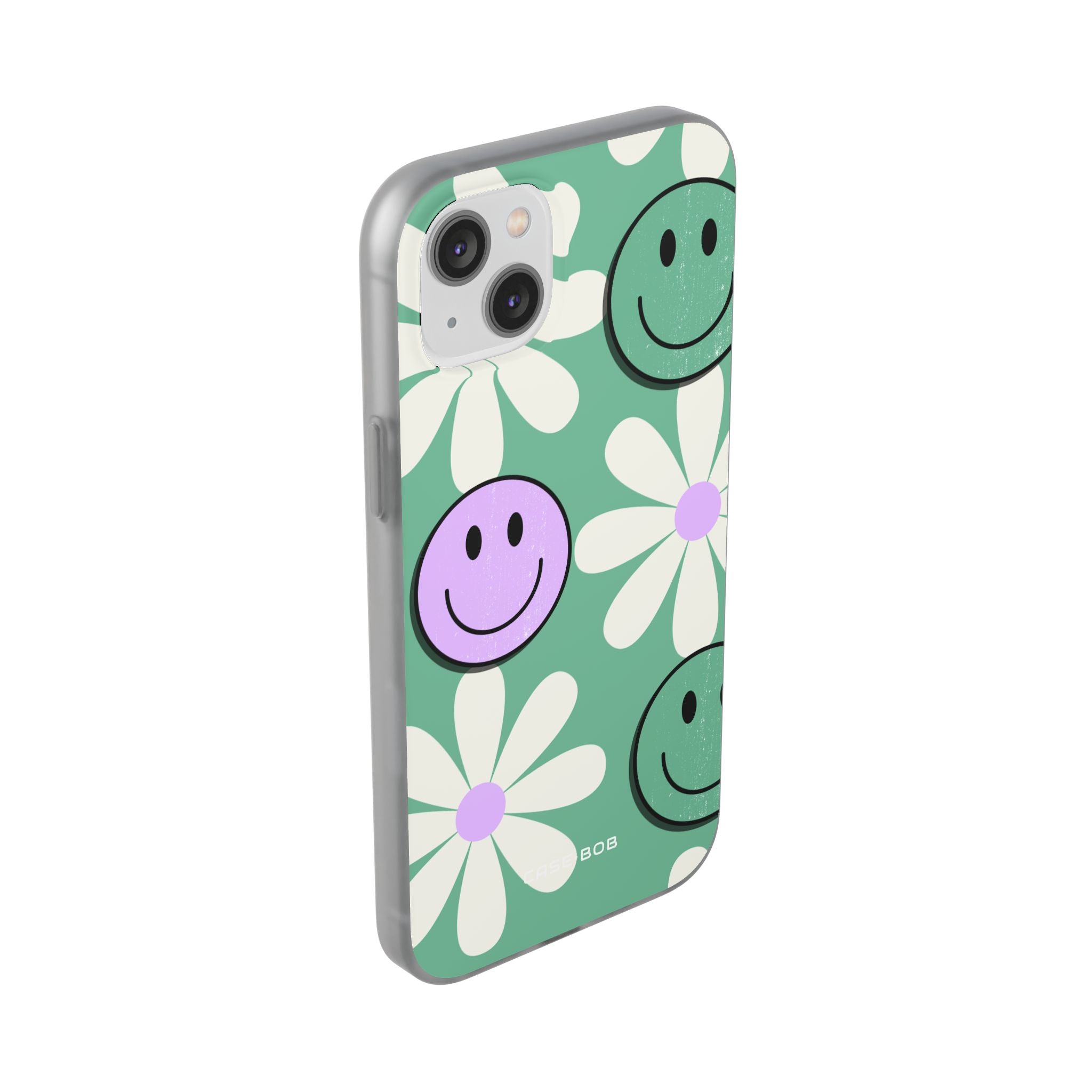 Smiley Daisy Glow iPhone 14 Plus Case - Soft