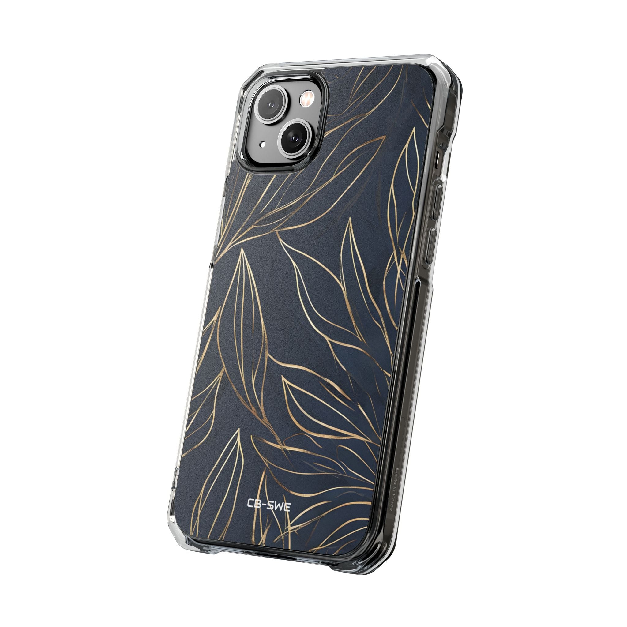 Modern Gold Leaves iPhone Case - Impact