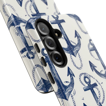Navy Anchor Loop Samsung S25 Plus Case - Tough