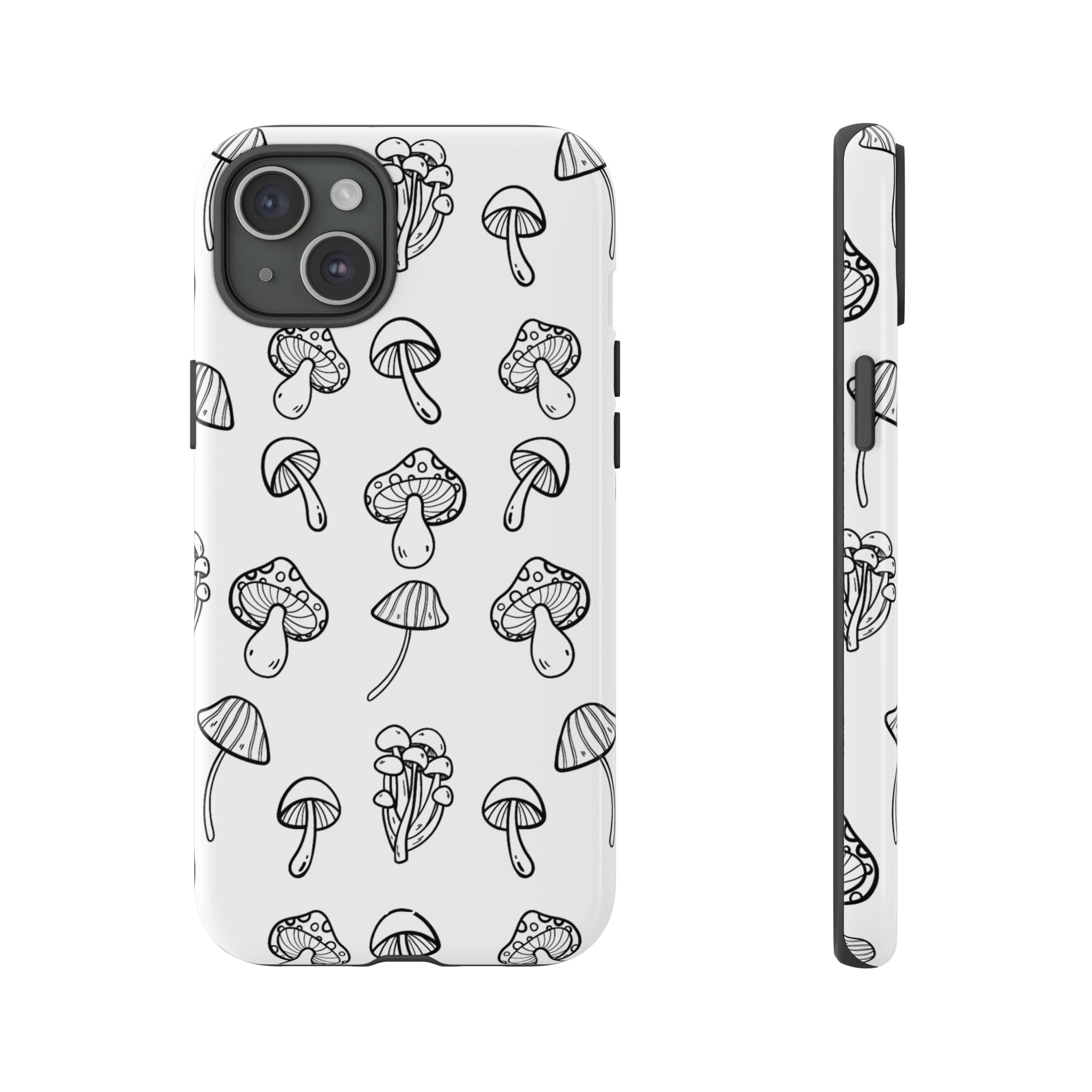 Mushroom Line Play - iPhone Case