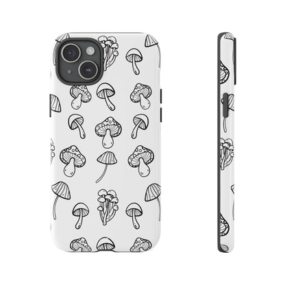 Mushroom Line Play - iPhone Case