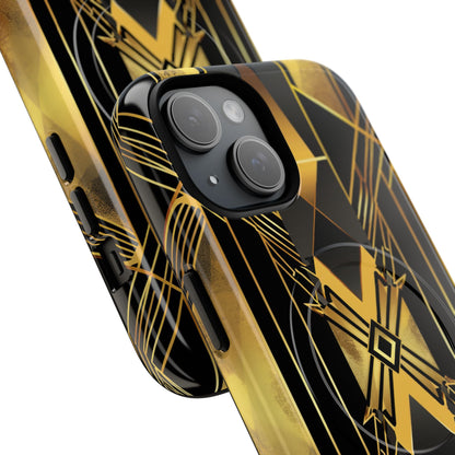 Golden Diamond Radiance iPhone 15 Case - Tough+