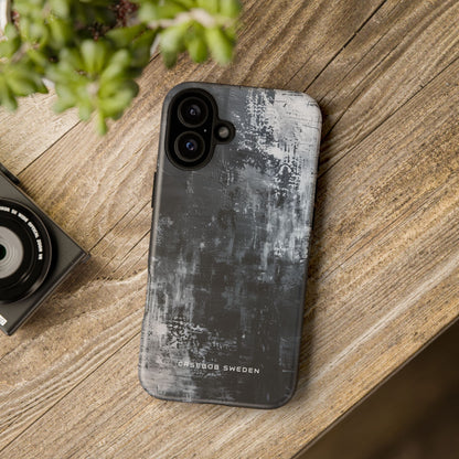 Textured Monochrome Blossom iPhone 16 - Tough Phone Case