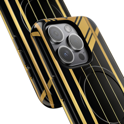 "Golden Art Deco Symmetry in Geometric Elegance" iPhone 15 | Tough+ Phone Case