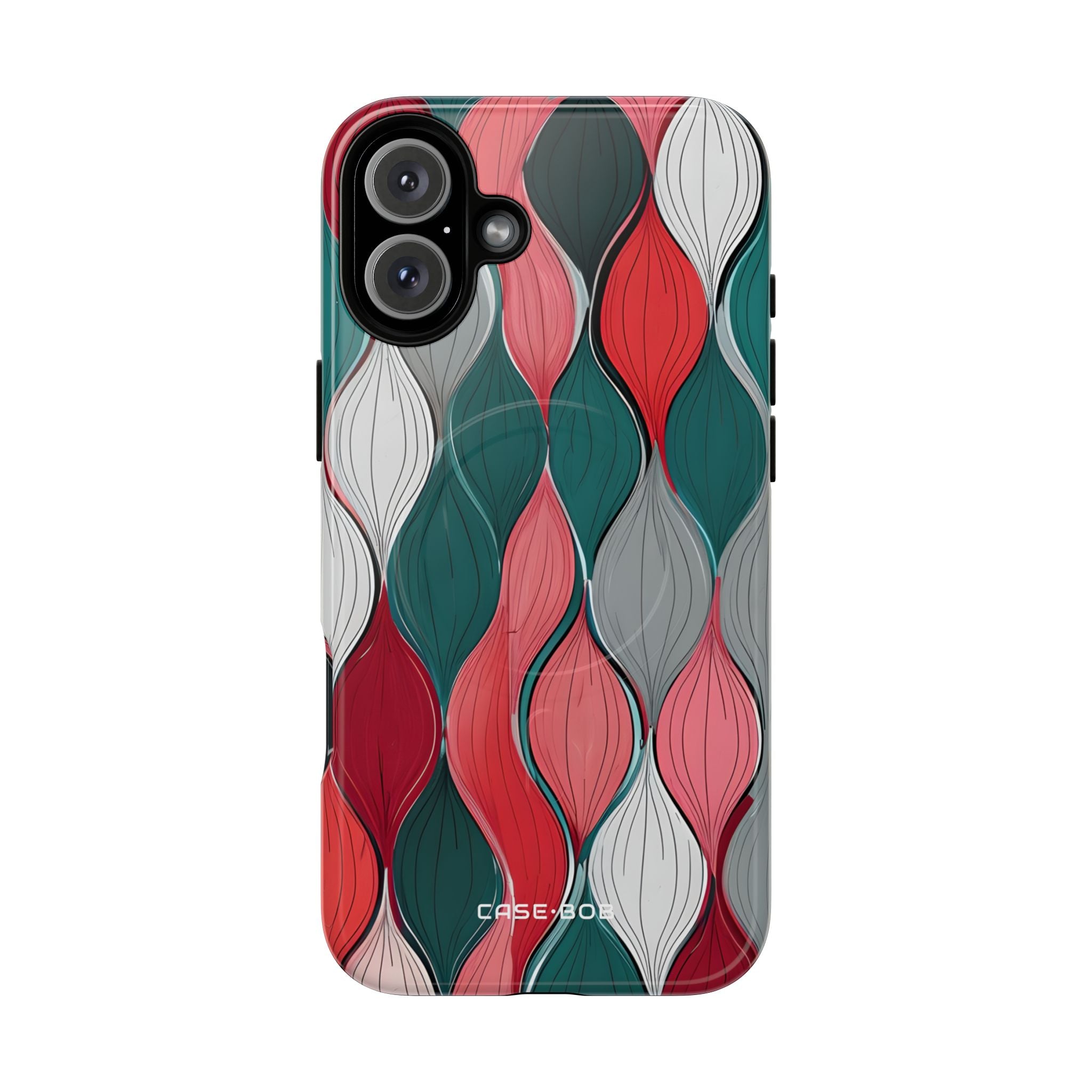 Leaf Cascade Teal iPhone 16 Plus Case - Tough+