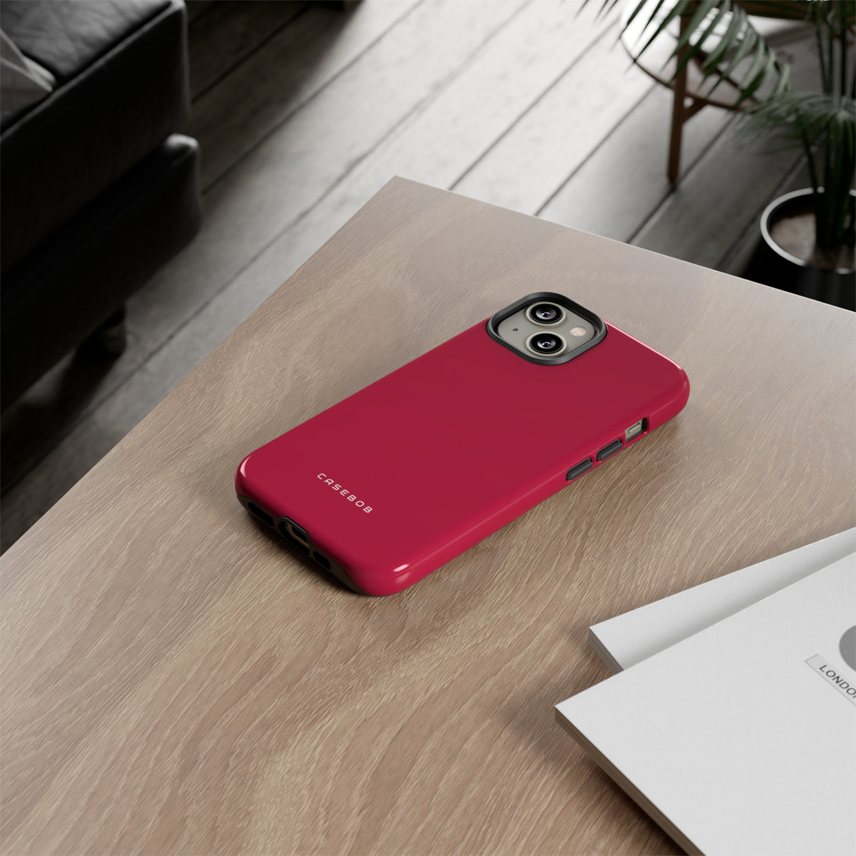 Bright Maroon - Protective Phone Case