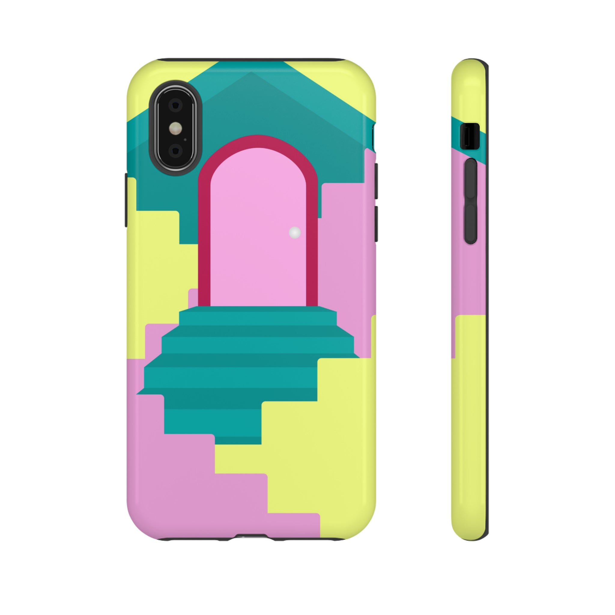 Vector Illustration of Stairs - Protective Phone Case