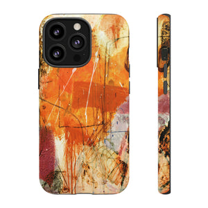 Abstract Orange Art - Protective Phone Case