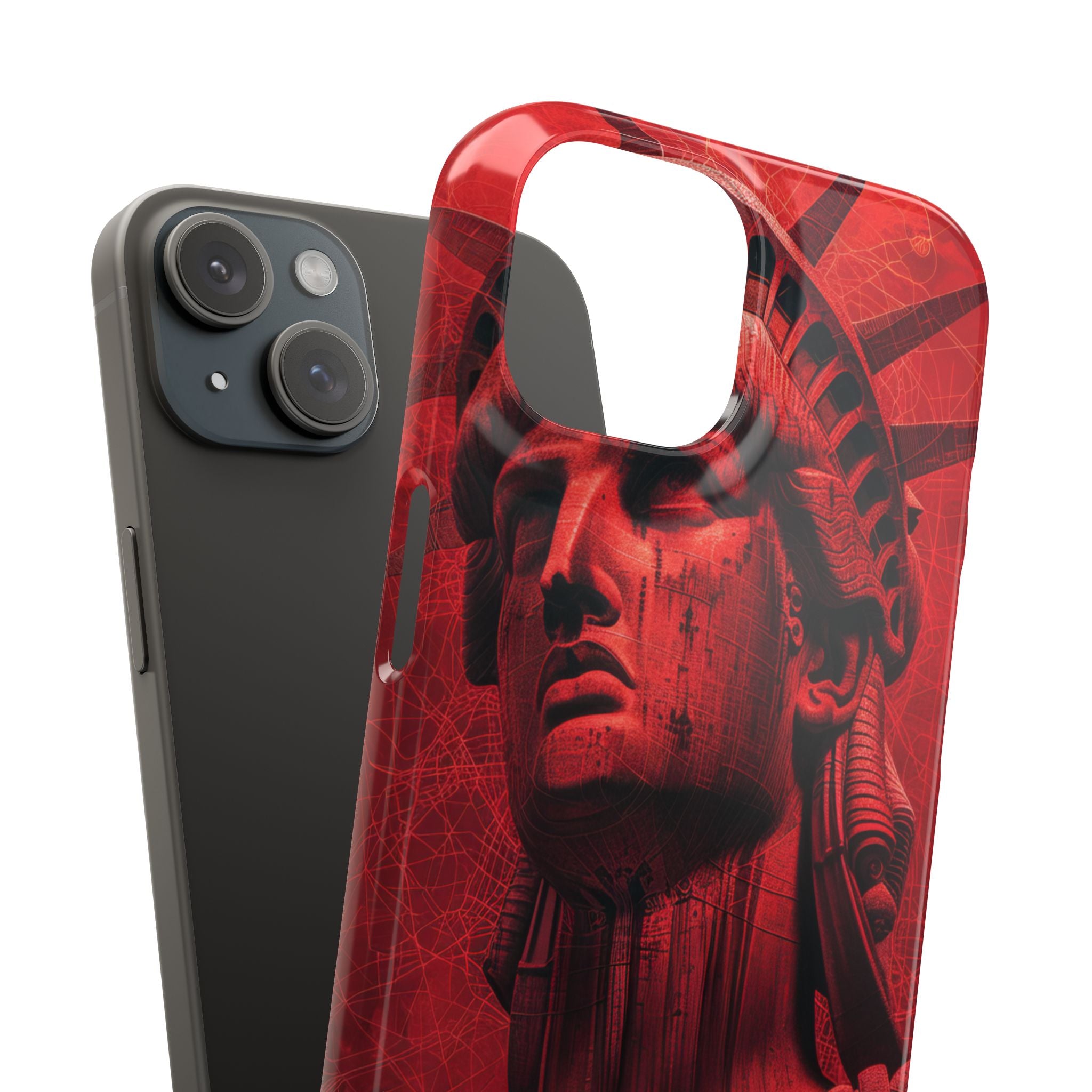 Zen Red Liberty Vision iPhone 15 - Slim Phone Case