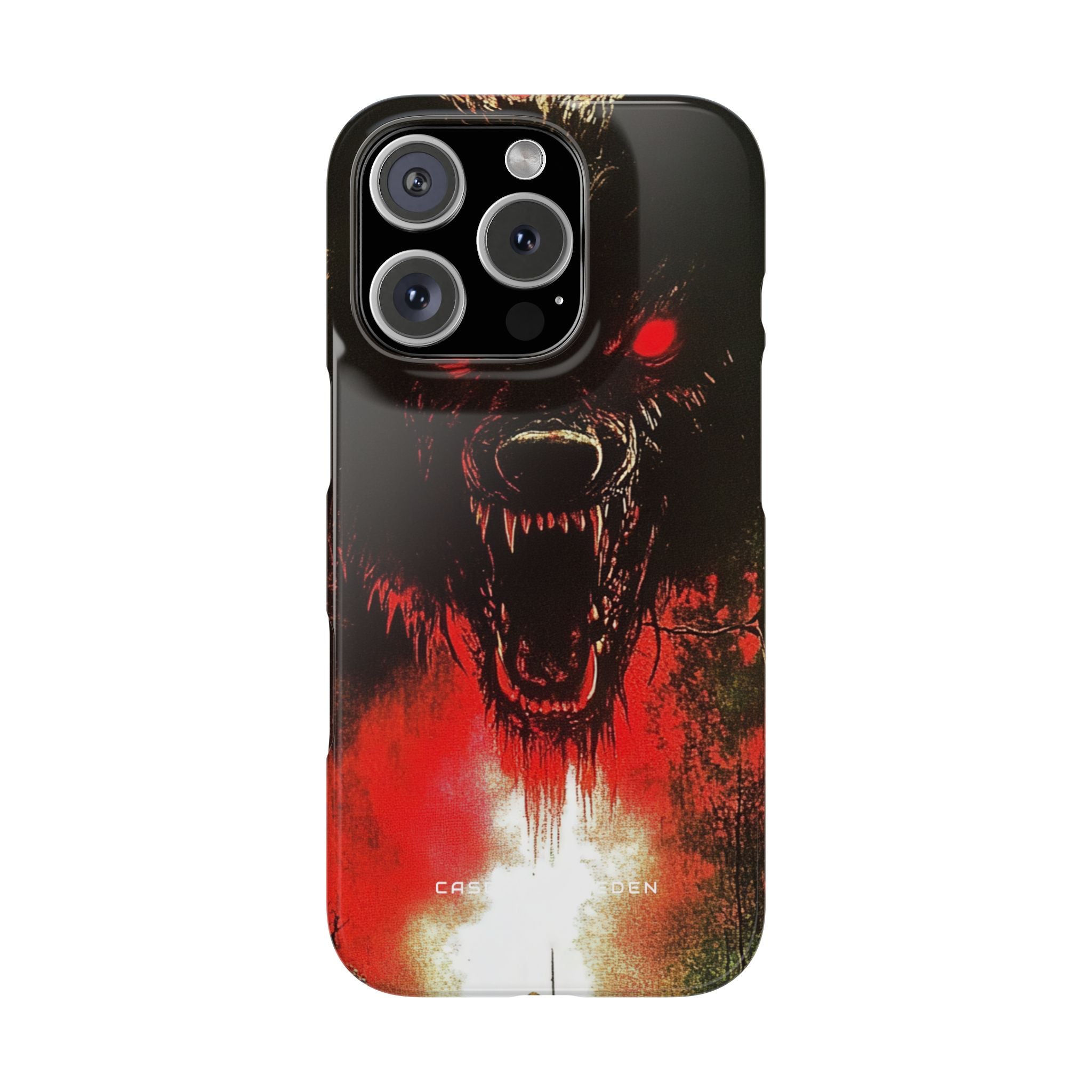 Bloodmoon Wolf's Lament iPhone 16 - Slim Phone Case