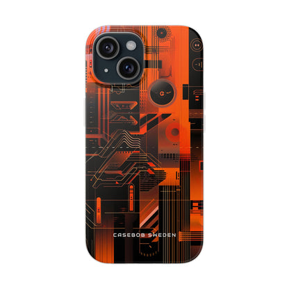 Gradient Circuitburst iPhone 15 - Flexi Phone Case