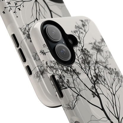 Monochrome Drip Tree iPhone 16 - Tough+