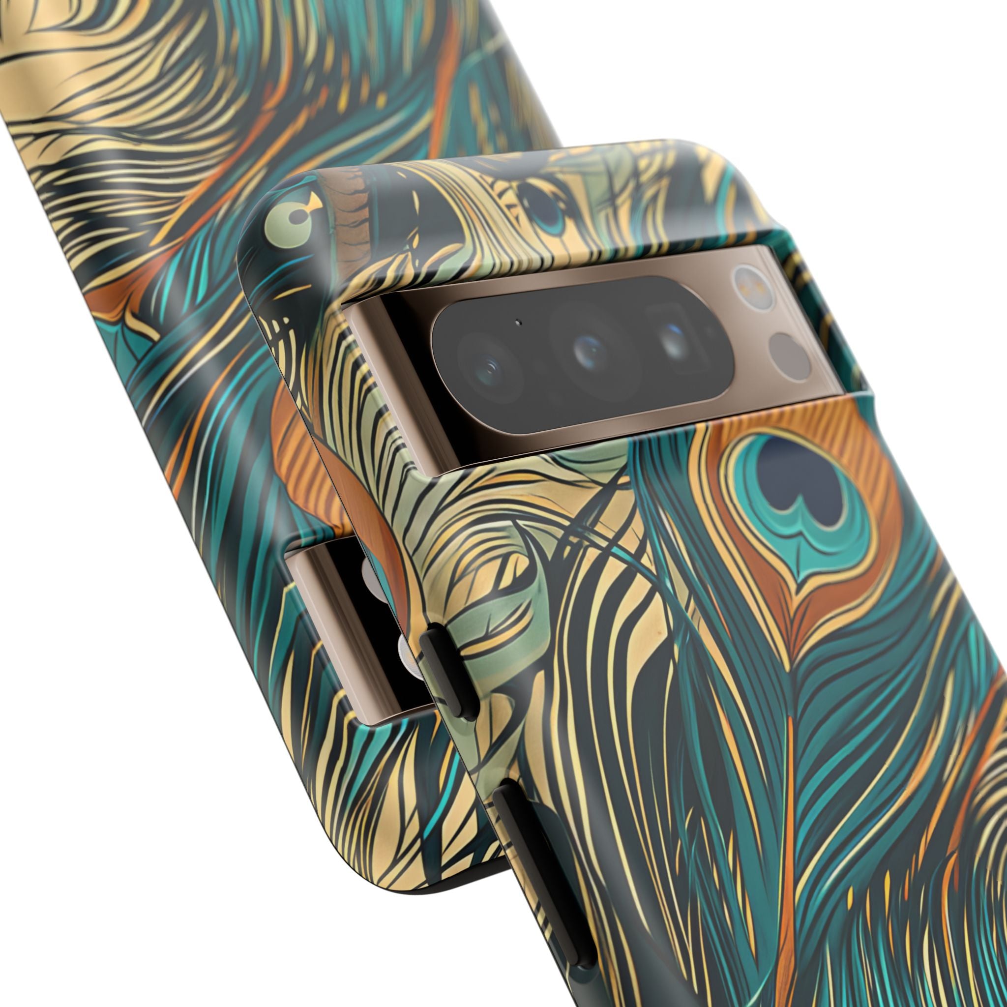 Art Nouveau Peacock Elegance Google Pixel 8 - Tough Phone Case