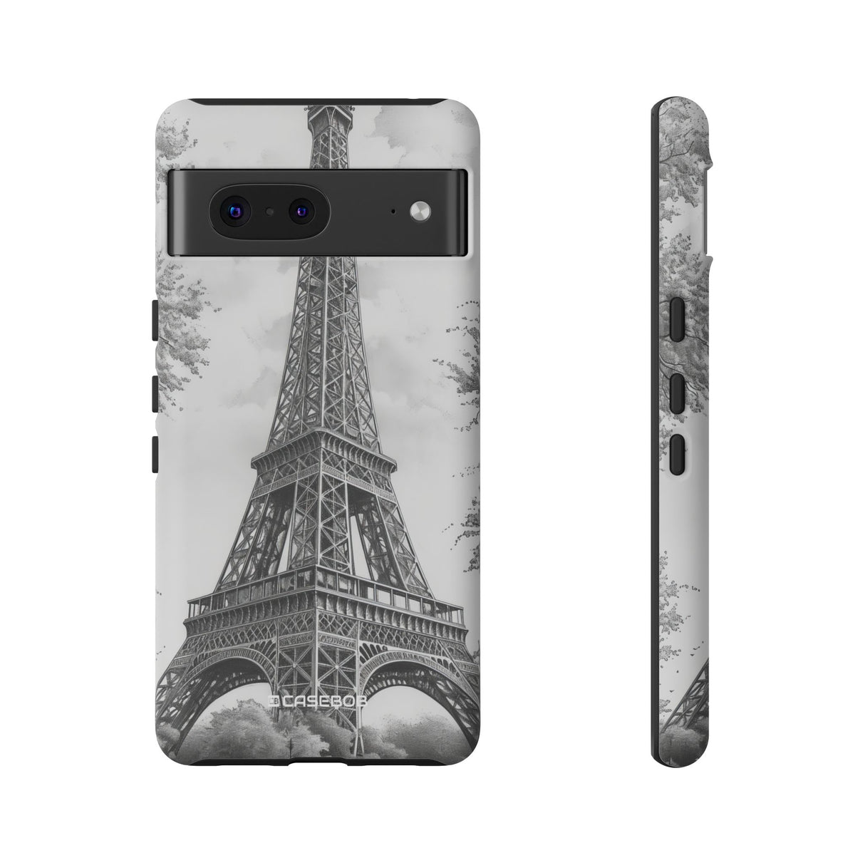 Parisian Monochrome Majesty | Protective Phone Case for Google Pixel