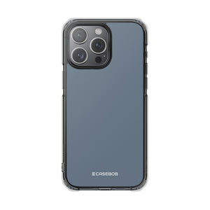 Slate Gray | Phone Case for iPhone (Clear Impact Case - Magnetic)