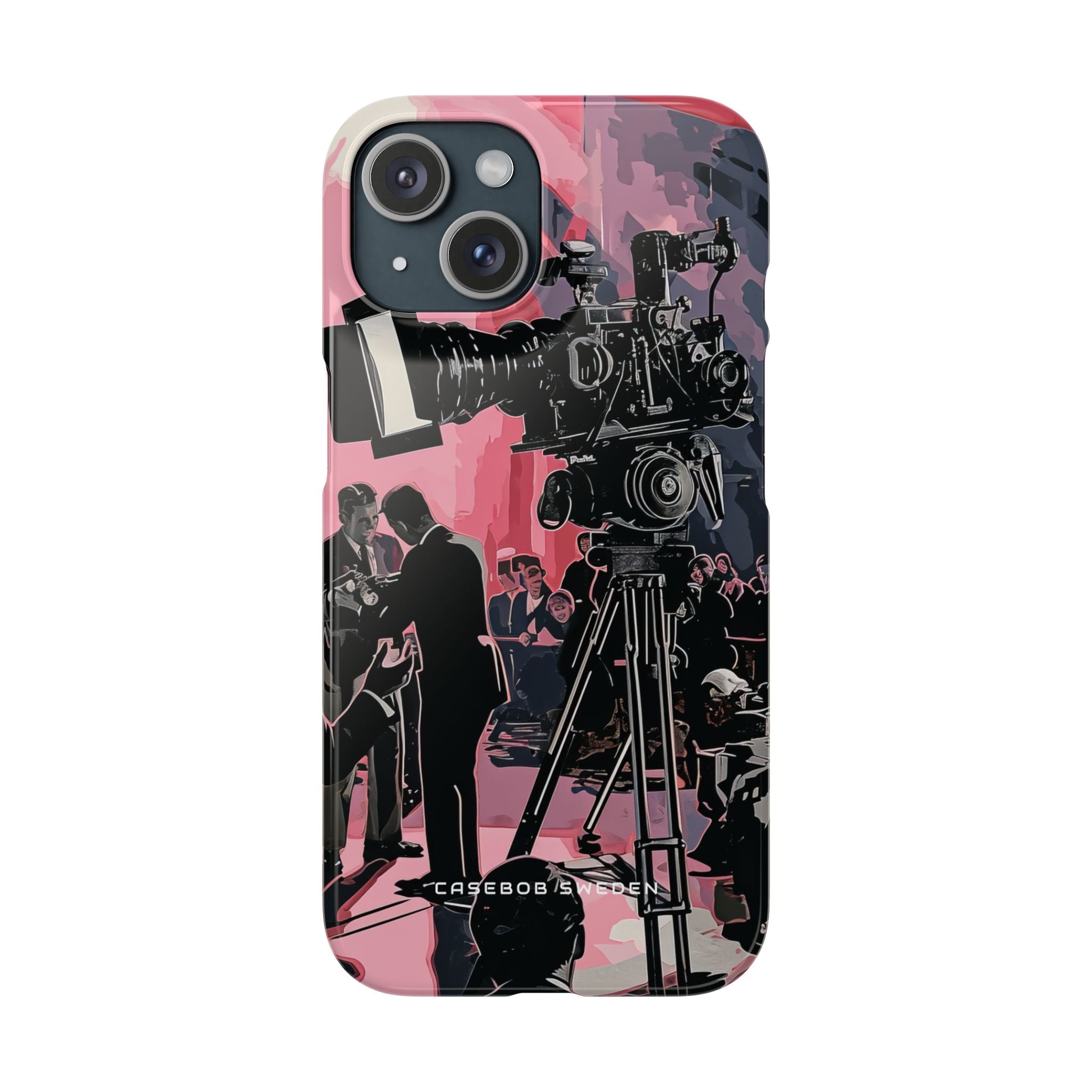 Retro Cinematic Spotlight iPhone 15 - Slim Phone Case