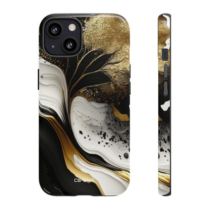 Gold Swirl Elegance - iPhone Case