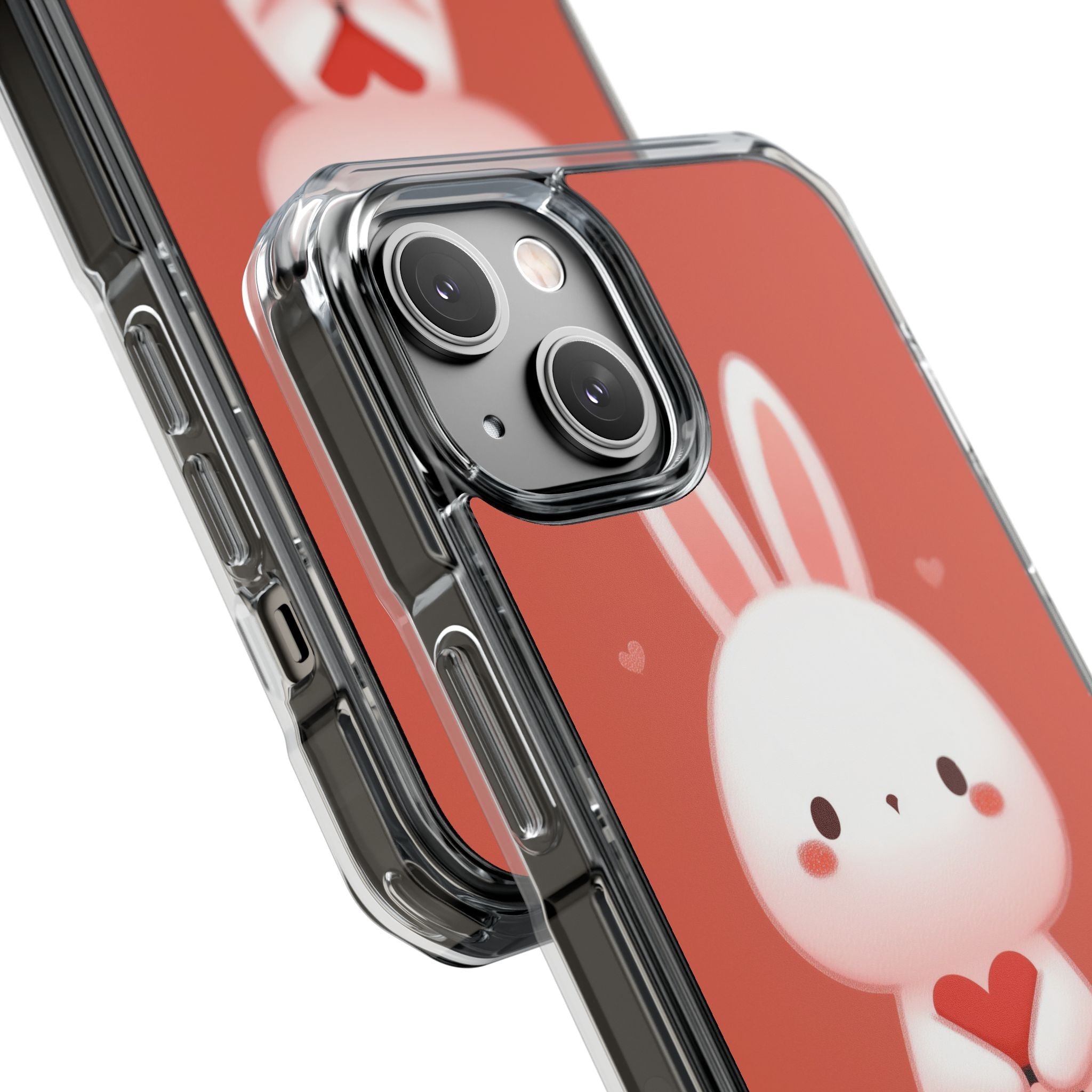 Bunny Holds Heart iPhone Case - Impact