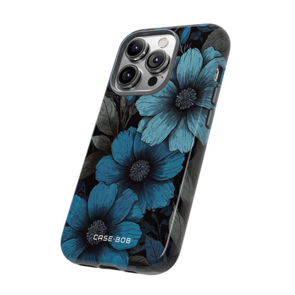 Blue Petal Radiance iPhone 14 Pro Case - Tough
