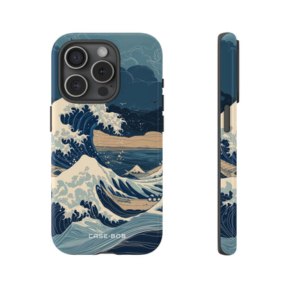 Cresting Blue Wave iPhone 15 Pro Case - Tough