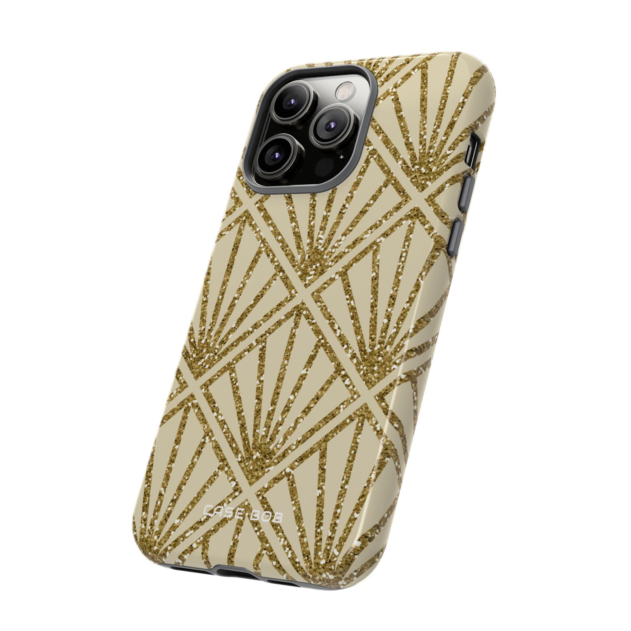 Gold Diamond Radiance iPhone 14 Pro Max Case - Tough